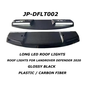 OffRoad Pickup Exterior Lighting Accessories Plastic Carbon Fiber Long LED Roof Lights for Land Rover Defender