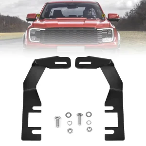 Offroad Hood Pod Work Light Mount Brackets Hood Hinge Ditch Light Mount Brackets for Ford Ranger