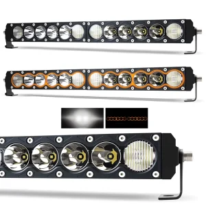 Offroad LED Light Bar 12 22 32 42 52 Inch Amber Position Light Emark IP68 Driving Light Bar for 4×4 Off Road Vehicles Trucks ATV