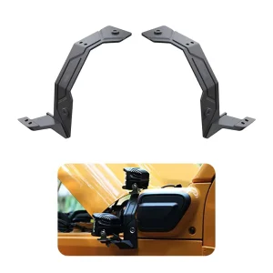 Offroad Windshield LED Work Light Brackets 2PCS Dual A Pillar Mounting Brackets for Jeep Wrangler JL 4XE