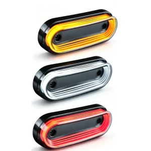 Orange White Red Position Light LED 12V 24V Side Marker Lamp for Truck Trailer Car