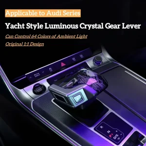 Original 1 1 Design Crystal Gear Lever Shift Head Assembly Ambient Light for Audi A4 A5 S4 S5 RS4 RS5 Auto Interior Lighting