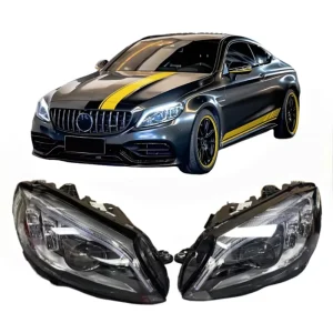 Original 12V 6000K LED Car Headlights for Mercedes Benz C Class W205 C300 C43 C63