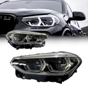 Original Full LED Adaptive Headlight Plastic 6000K OE 63117466119 63117466120 for X3 G01 G08 X4 G02 Car Lights