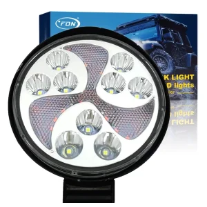 Other Car Accessories 4Inch 27W Large View Round Dual Color Flashing LED Work Light For Offroad Truck Luz De Trabajo Led 4inch