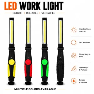 Outdoor Car Repair Inspection Lamp Magnetic USB Rechargeable Folding COB LED Slim Work Light