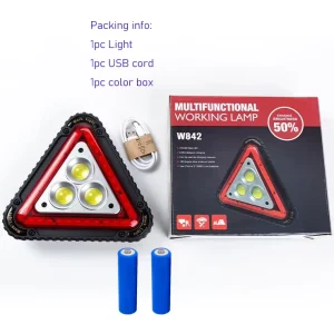 Outdoor Emergency Rechargeable Power Bank Function 30W Flashlight Handheld LED Work Light for Car Repair Warning