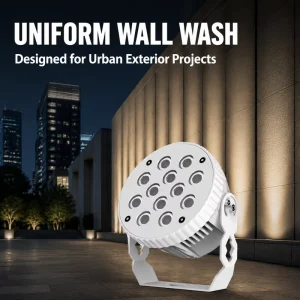 Outdoor High Bright RGB LED Flood Light 24W IP67 Waterproof with DMX512 Control for Hotel Building Facade Commercial Complex