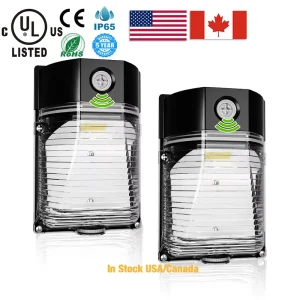 Outdoor IP65 30W 120LM/W Photocell 5000K LED Wall Pack Light