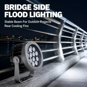 Outdoor RGBW DMX IP66 Landscape Spotlight 18W 24W 36W Exterior Facade Lamp Round LED Flood Light High CRI 90 5 Year Warranty