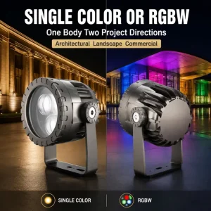 Outdoor Waterproof IP66 AC LED Ground Building Spotlight 3W RGB Landscape Lighting for Hotel Use Warm White/CCT Warranty
