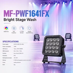 Outdoor Waterproof LED Square Floodlight Exterior Wall Spotlight High Brightness Project Courtyard Flood Light