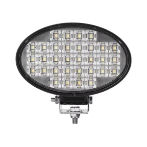 Oval Cool White 32W High Flood Lighting 5.5 Inch 12V 24V LED Work Light Stainless Steel for Emergency and Fleet Vehicles