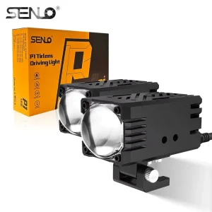 P1 Plus High Power Aluminum LED Driving Lights 80W 12V White+Yellow 6000K Off Road Headlight Combination Beam Motor Car
