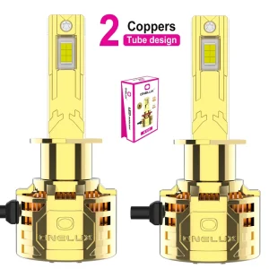 P100 Gold 80W Motorcycle Lighting Systems H4 LED Headlight Bulb High Power Headlamps Car Lights Accessories
