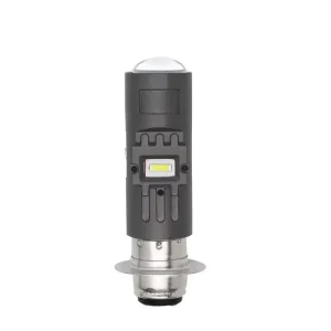P15D H4 LED Projector Lens Bulb for Motorcycle E-Bike High Low Beam 12-80V AC/DC 6000K Front Lighting System