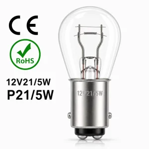 P21 5W BA15d 12V 21/5W Auto Brake Light Bulb Dual Filament Tail Turn Signal Replacement Lamp