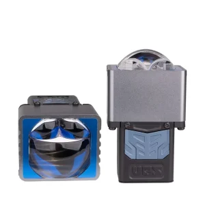 P5 Ultra 1.5 Inch 6000k 35W Low Beam 35W High Beam 55W Flat Cut off Blue Lens Matrix Car Headlight Bi Led Projector