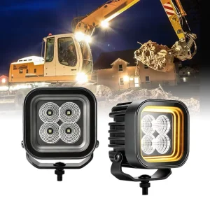 P7 32W 3400LM 3 Inch LED Work Light White White Yellow DRL 9 32V Square LED Cube Lamp Auxiliary Lighting For Bumpers And Roof