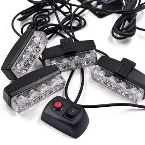 P992 LED Kit Car Emergency Flash Warning LED Strobe Light With Wireless Remote Flash Lights for Vans Ambulances