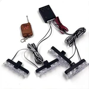 P993 16 LED Grill Emergency Warning Lights Wireless Remote Car LED Flash Strobe Light 4 4 12V Car LED Flash Lights