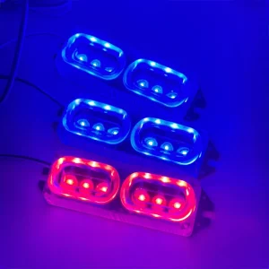 P994 Wireless Remote Control Auto Red Blue Car Front Bumper Grille Flash Warning Signal Light Strobe Emergency LED Blue Lights
