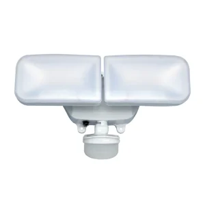 PD-2P-B Solar Powered Dual Head LED Sensor Light Exterior Flood Lamp for Outside Use