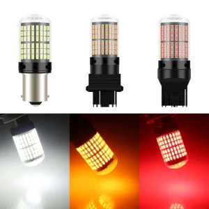 PEL 144 Super Bright DC12 24V Canbus 4014 26smd W5W LED White Car Indicator Light Bulb 1156 1157 T10