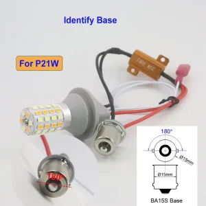 PY21W LED Bulb Bau15s 1156 Switchback Kit 12V Canbus Error Free White Daytime Running Amber Blinker for European Car Van