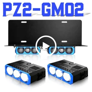PZ2 GM02 210W 6000K 60000LM Auxiliary Lights LED Projector Lens Plate License Lights IP68 5050 Chip Car Retrofit Lamp