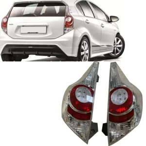 Pair Car Taillight for Toyota Aqua Tail Light Rear Lamp Reversing Light