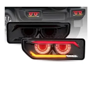 Pair LED Smoked Dynamic Rear Tail Lights Brake Lamp for Suzuki Jimny