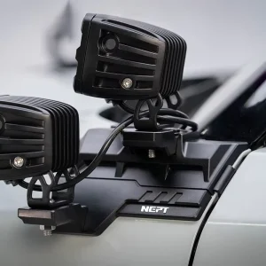 Pair Pack A Pillar Double Light Bracket for Offroad SUV Car LED Driving Pod Lamp Fog Light Mount Relocate Bracket Set