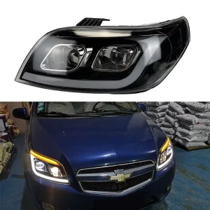 Pair of LED Car Headlights Assembly Fit for Chevrolet Aveo Lova Auto Parts