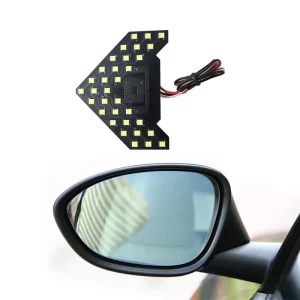 Panel Side Mirror Arrow Car Rear View Lamp Strobe Flash Red Yellow Automotive LED Turn Signal Interior Turning Indicator Lights
