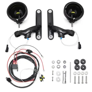 Passing Light Mount Bracket for Harley Touring Street Glide FLHX FLHXS Road King Fog Light Support