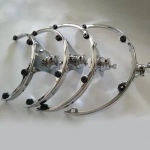 Percussion Mount for Tom Drums Suspension System Bracket Rim Holder for Instrument Accessories Metal Various Sizes