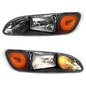 Peterbilt 387 386 384 382 325 330 335 337 340 348 Black Headlights Replacement Truck Lighting