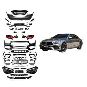 Pharri Body Kit for Benz W213 E-Class Pre-facelift E63 AMG Upgrade Set Grille Lights Bumpers Bolt-On