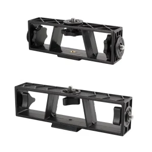 Phone Clip Bracket Holder with 1/4 Tripod Mount for Smartphone Mic Fill Light Live Broadcast