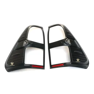 Pickup Truck Body Conversion Kit ABS Exterior Decoration Tail Light Cover Rear Trim Taillight Covers for Hilux Revo