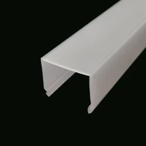 Plastic Extrusion LED Strip Light Diffuser Cover Linear Lamp Profile for Lampshade PC PMMA Plastic Milky White Light Cover