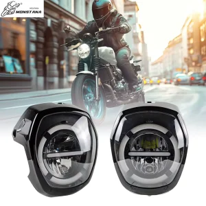 Plastic High Low Beam Integrated Installation LED Motorcycle Headlights for NAVI 110