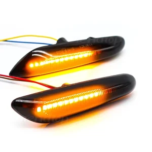 Plug Pin Dynamic LED Side Marker Lights for BMW E81 E82 E88 E90 E91 E92 E93 E60 E61 E83 E84 Turn Signal Indicator Bulb