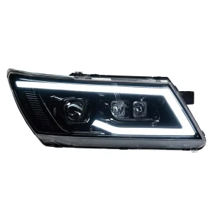 Plug Play Rolls Style 12V LED Headlight for Durango Bi Projector Dynamic DRL Sequential Signal Direct Fit
