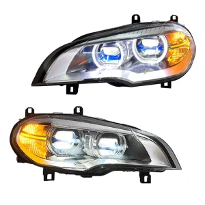 Plug-and-Play Auto Car Lighting LED Headlights for BMW X5 E70 LED DRL Headlights Assembly