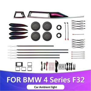 Plug and Play Automotive LED Music Sync Ambient Light Kit 64 Colors Interior Roof Ceiling Lamp for BMW 4 Series F32