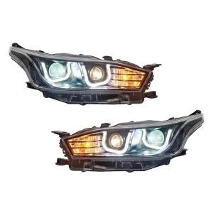 Plug and Play Dual Beam for Toyota Yaris L Waterproof Front Lighting System Assembly Upgrade Car LED Headlamp