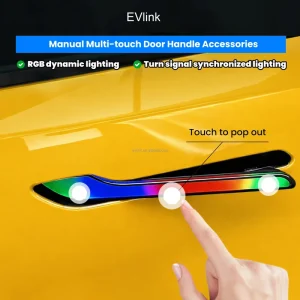 Plug and Play Electric Door Handle for Model 3 Y Juniper Highland Waterproof RGB LED Auto Pop out Handle Exterior Upgrade Parts