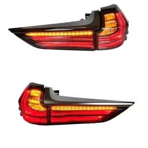 Plug and Play Full LED Dynamic Taillight Assembly for LX570 Clear Lens Color Tail Light Upgrade